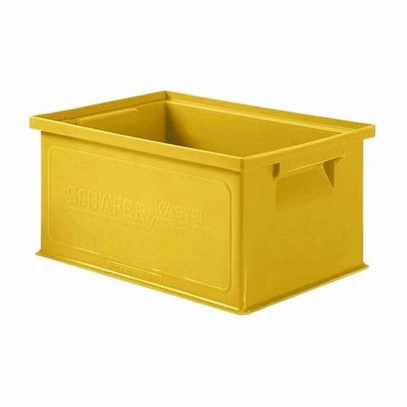 Ssi Schaefer Straight Wall Ctr,Yellow,Solid,HDPE 1463.130906YL1