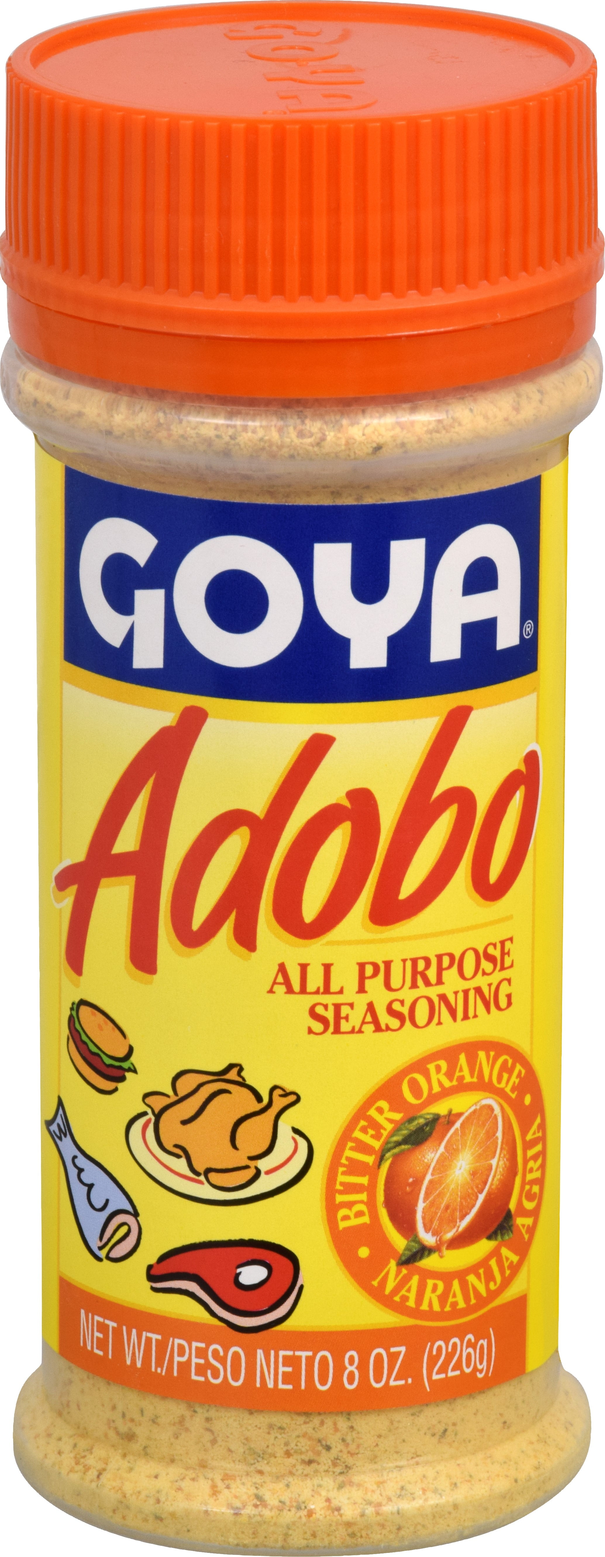 Goya Adobo All Purpose Seasoning Powder, Bitter Orange Spice, 8 Oz ...