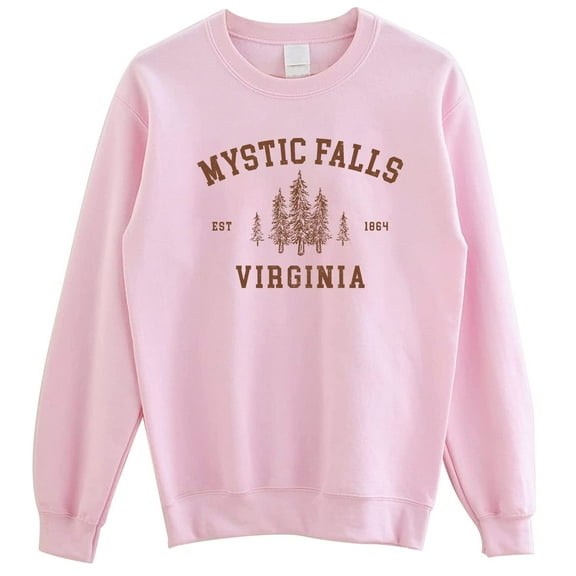 SsofieStore Mystic Falls Virginia Sweatshirt - TVD Salvatore Sweater; Virginia Crewneck Sweatshirt