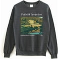 thumbnail image 1 of SsofieStore Pride and Prejudice Sweatshirt - Pemberley House Derbyshire Sweater, Jane Austen Bookish Crewneck, 1 of 6