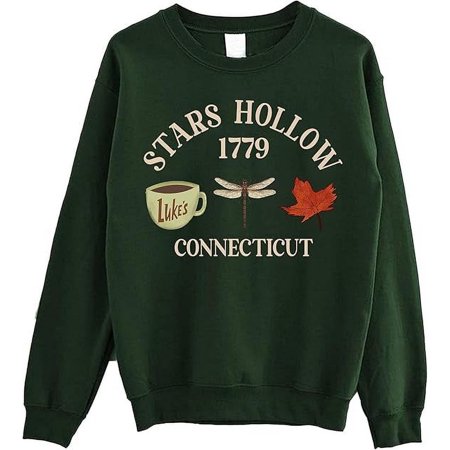 SsofieStore Stars Hollow Connecticut Crewneck Sweatshirt - Fall Vibe Sweater for Fans