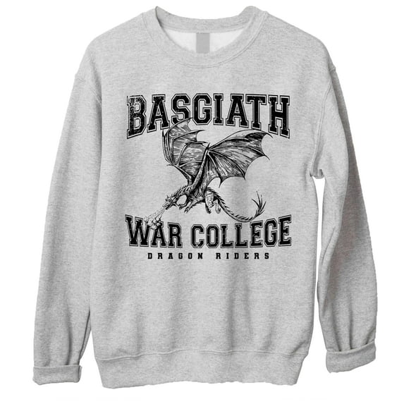 Basgiath War College Sweatshirt – Fourth Wing Dragon Rider Book Merch, Fantasy Gift