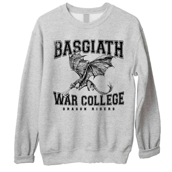 Basgiath War College Sweatshirt – Fourth Wing Dragon Rider Book Merch, Fantasy Gift