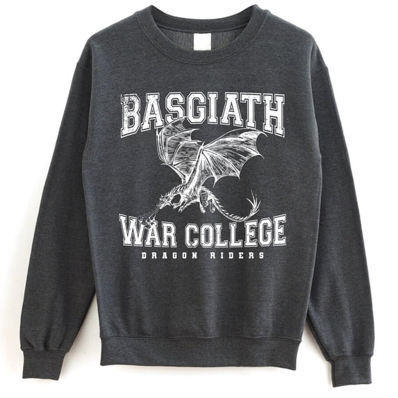 Basgiath War College Sweatshirt – Fourth Wing Dragon Rider Book Merch, Fantasy Gift