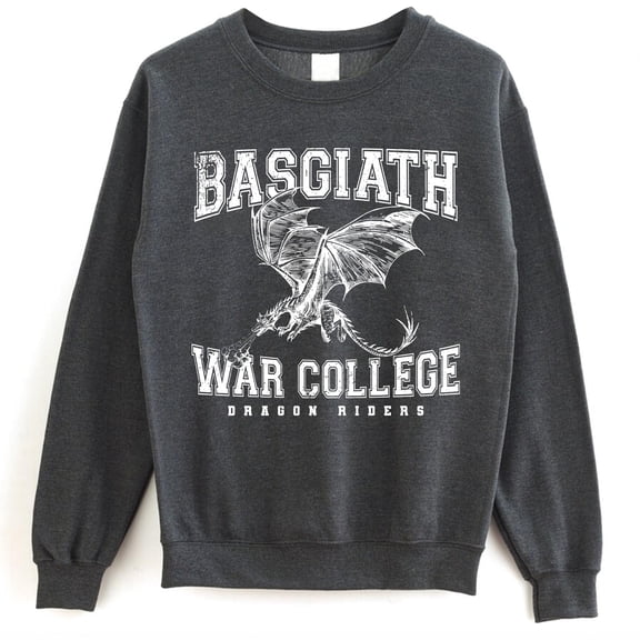 Basgiath War College Sweatshirt – Fourth Wing Dragon Rider Book Merch, Fantasy Gift