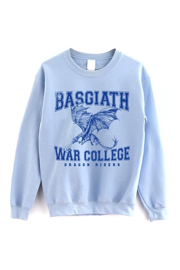 Basgiath War College Sweatshirt – Fourth Wing Dragon Rider Book Merch, Fantasy Gift