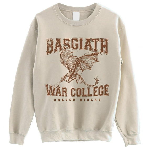 Basgiath War College Sweatshirt – Fourth Wing Dragon Rider Book Merch, Fantasy Gift