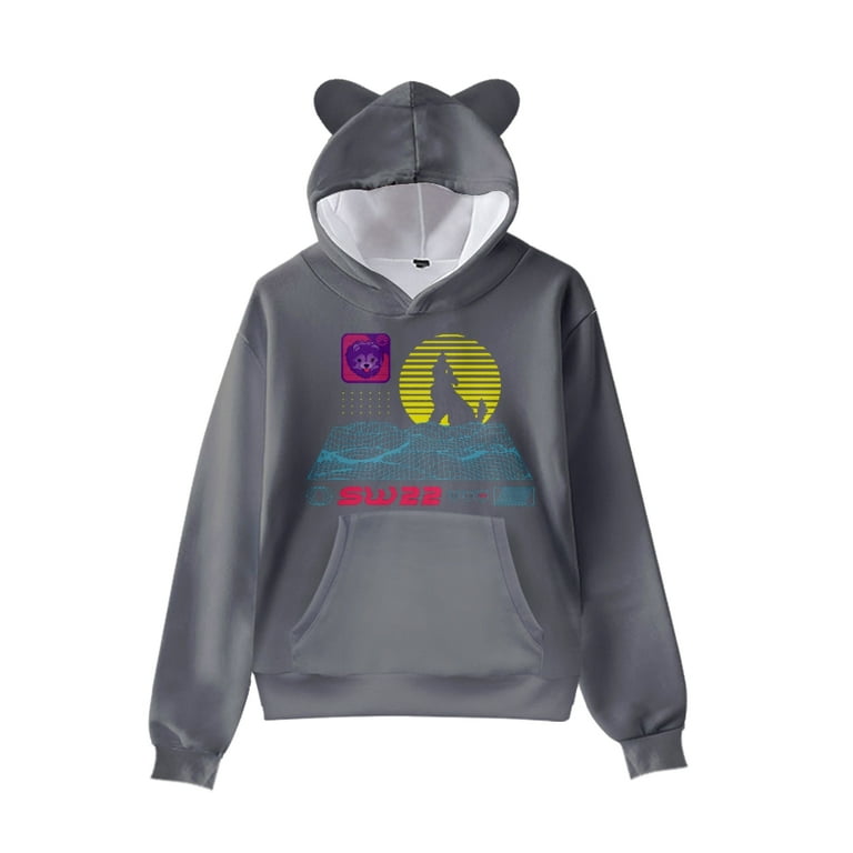 Wolf top ear hoodie
