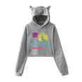 thumbnail image 1 of SssniperWolf Synthwave Cat Ear Hoodie women's fashionable casual long sleeved pullover sweatshirt, 1 of 2