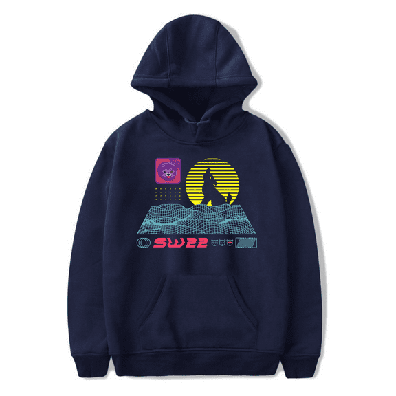 SssniperWolf Synthwave Hoodie Women Men Hooded Sweatshirt Casual Pullover Tracksuit