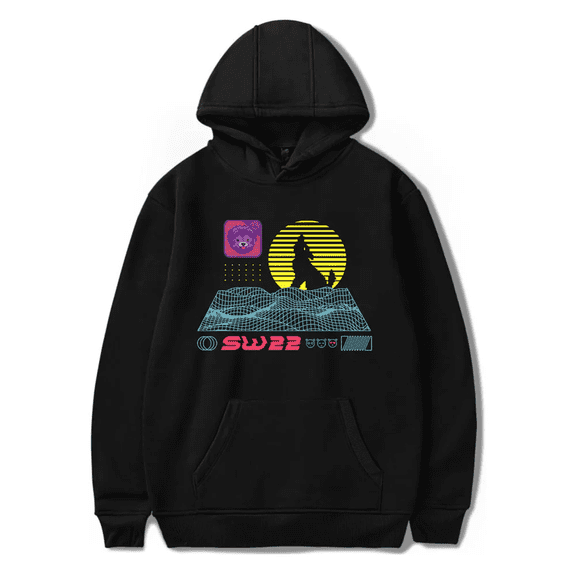 SssniperWolf Synthwave Hoodie Women Men Hooded Sweatshirt Casual Pullover Tracksuit