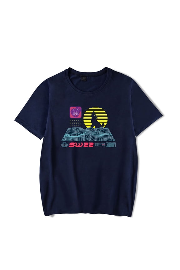 SssniperWolf Synthwave Logo Merch T-shirt Merch retro fashion T-shirt unisex short sleeved Harajuku top