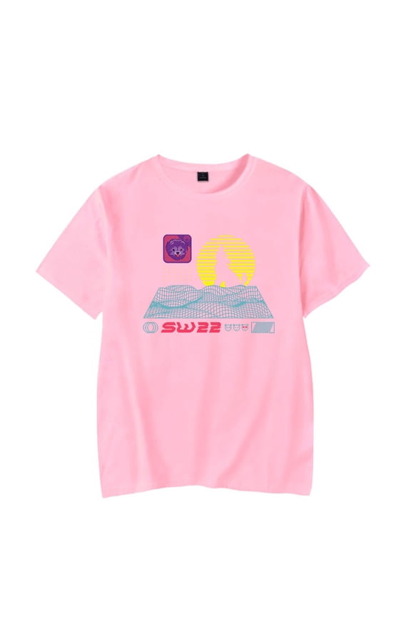 SssniperWolf Synthwave Logo Merch T-shirt Merch retro fashion T-shirt unisex short sleeved Harajuku top