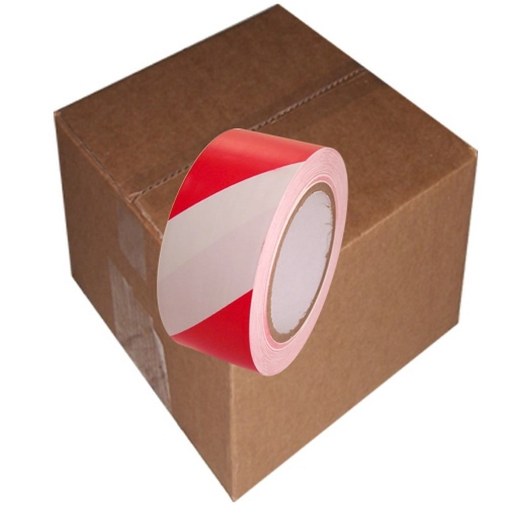 Sst-636 2 X 36 Yard Roll Red / White Vinyl Safety Stripe Tape (24 Roll/Case)
