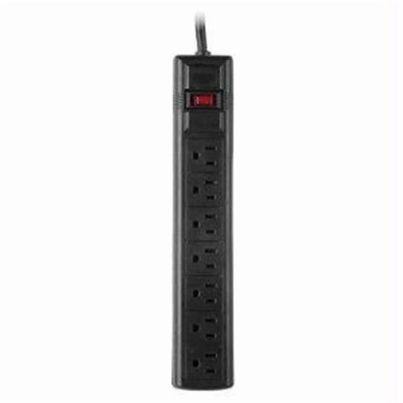 Ssup 7Outlet Essential Surge Protector 6Ft Cord 1500J Emi-Rfi $125K Ceg Master Carton 18