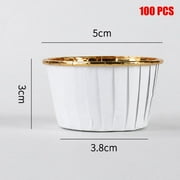 Ssxinyu 100pcs Aluminum Foil Cupcake Paper Cupcake Liner Baking Cups Muffin Cupcake Paper Cups New