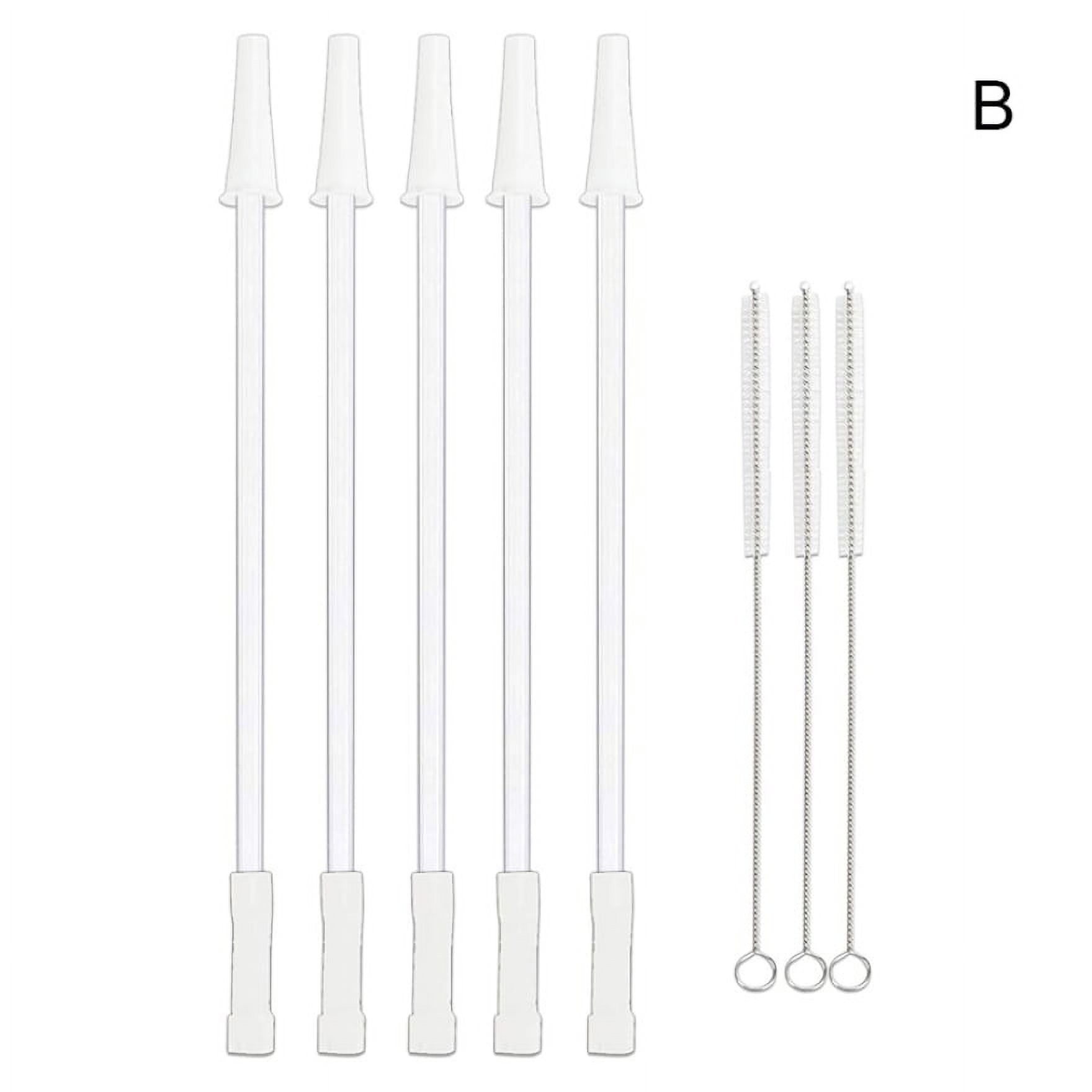 Ssxinyu Gallon Water Bottle Straw Trimable Reusable Straw Replacement Set with Brushes for 128