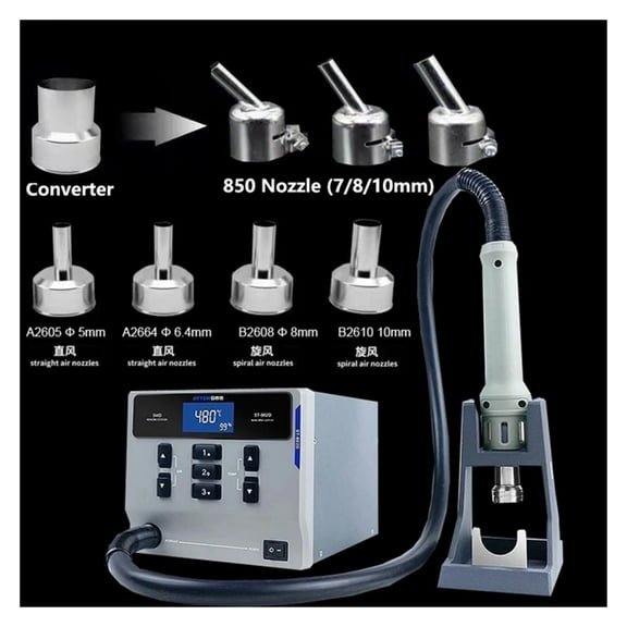 St-862D 1000W Hot Air Gun Digital Display BGA Rework Station Automatic Sleep Repair Desoldering Station ,Easy to Use