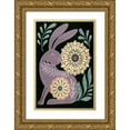 thumbnail image 1 of St. Amant, Yvette 17x24 Gold Ornate Wood Framed with Double Matting Museum Art Print Titled - Nordic Folk Bunny, 1 of 4