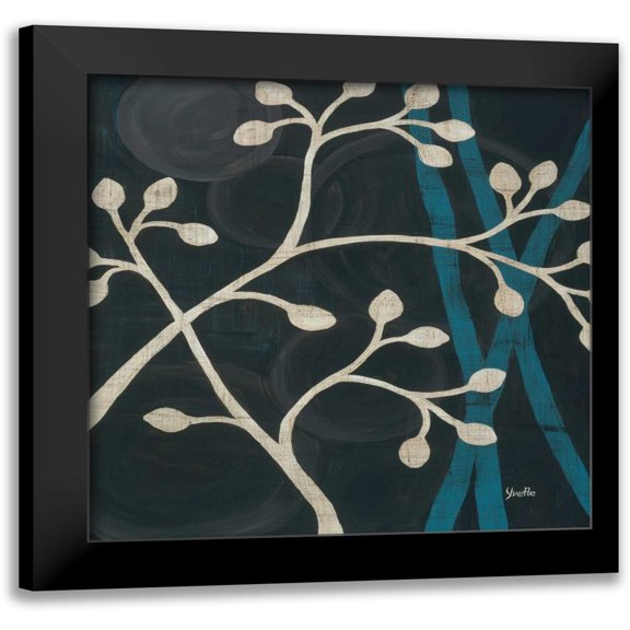 St. Amant, Yvette 20x20 Black Modern Framed Museum Art Print Titled - Spring Buds I