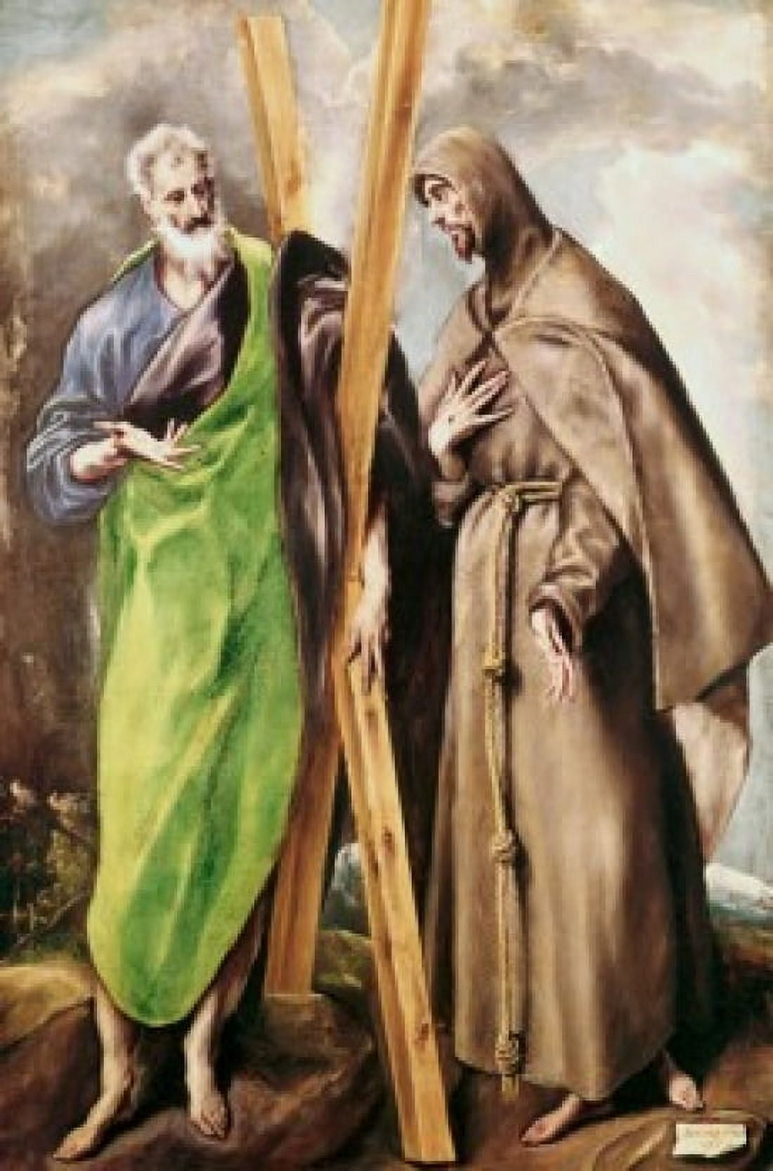 St Andrew & St Francis 15901600 El Greco (1541-1614 Greek) Oil On Canvas Museo del Prado Madrid Spain Canvas Art - El Greco (24 x 36)