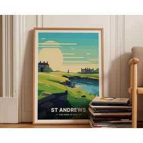 St Andrews Golf Club Wall Art Print, Unframed Paper Poster 8x10in