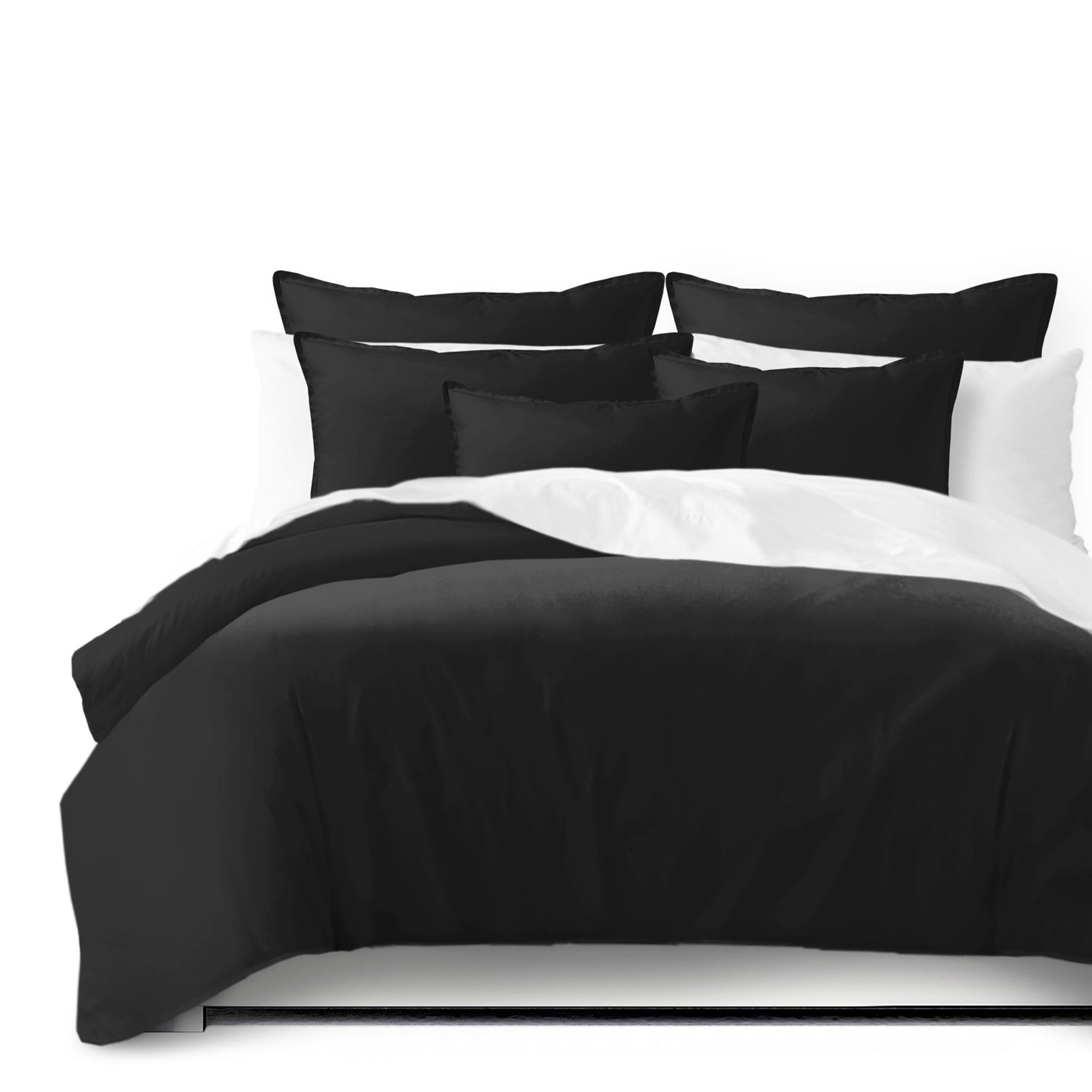St Anne Black Coverlet Set Super Queen