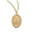 thumbnail image 1 of St. Anthony 16k Yellow Gold Medal Necklace, 1 of 10