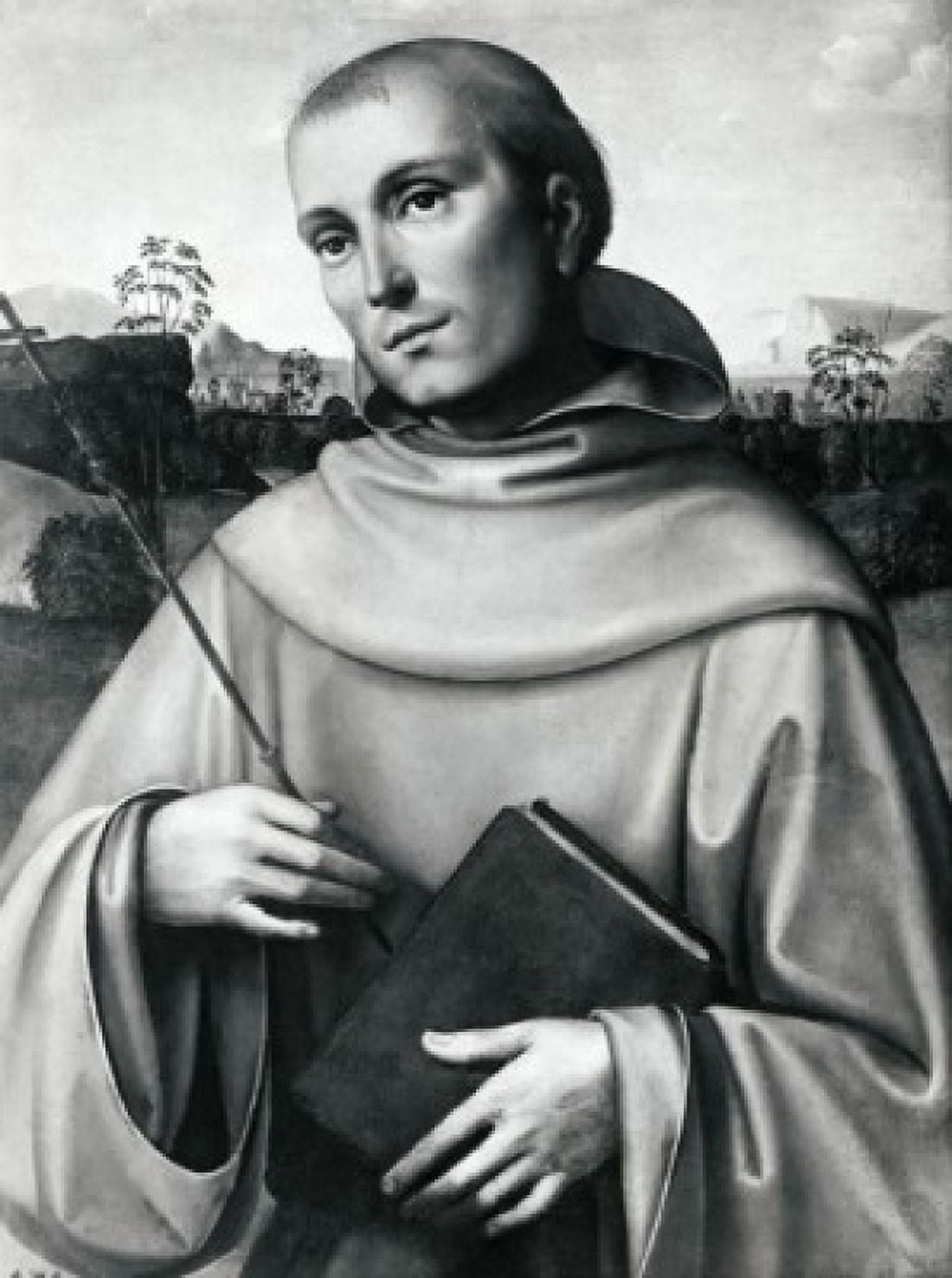 St Anthony Marco Meloni (ac1504-1537 Italian) Canvas Art - Marco Meloni (18 x 24)