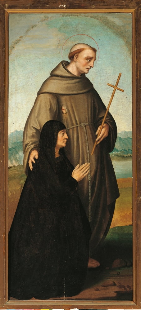 St Anthony Presenting Giulia Trivulzio Canvas Art - (18 x 24)
