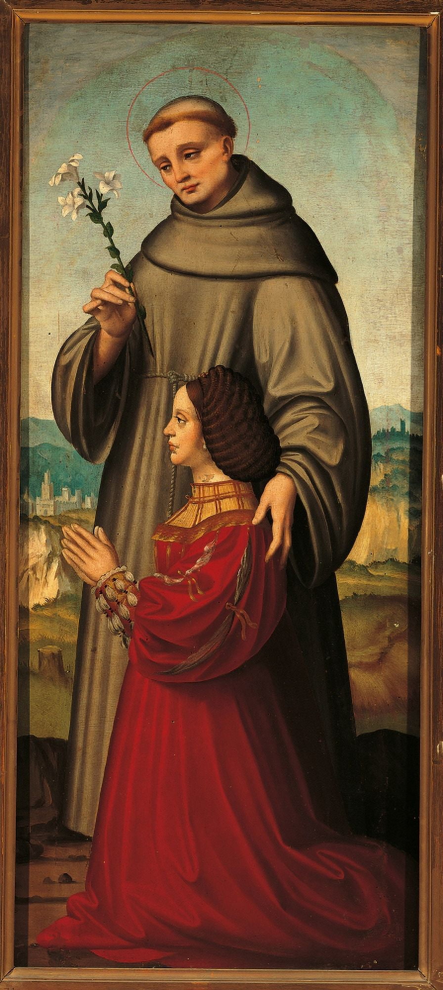 St Anthony Presenting Giulia Trivulzio Canvas Art - (24 x 36)