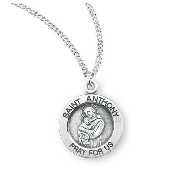 St. Anthony Sterling Silver Medal Necklace