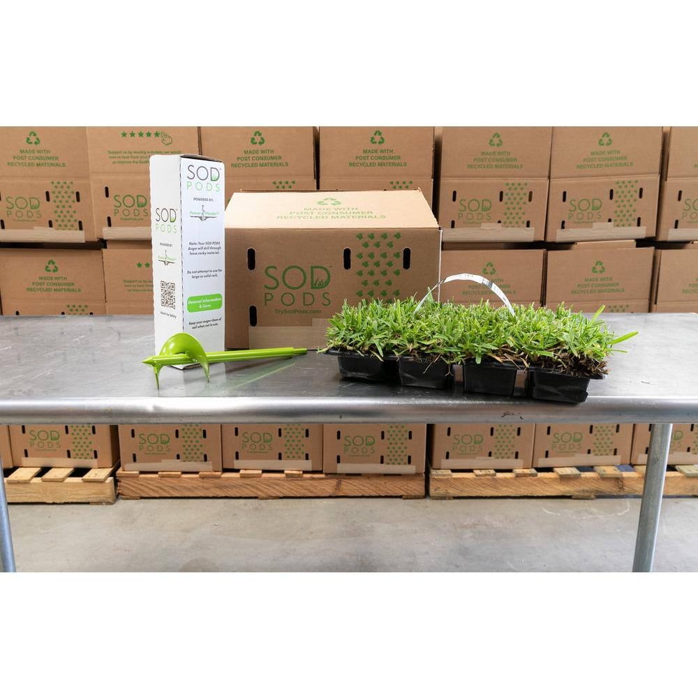 St Augustine Floratam Sod/Grass Plugs 32Count/Sp Power Planter Bundle