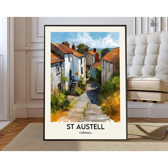 St Austell Eden Project Poster Unframed Paper Print