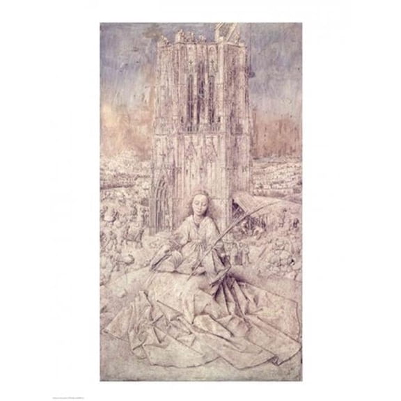 St. Barbara 1437 Poster Print by Jan Van Eyck - 18 x 24 in.