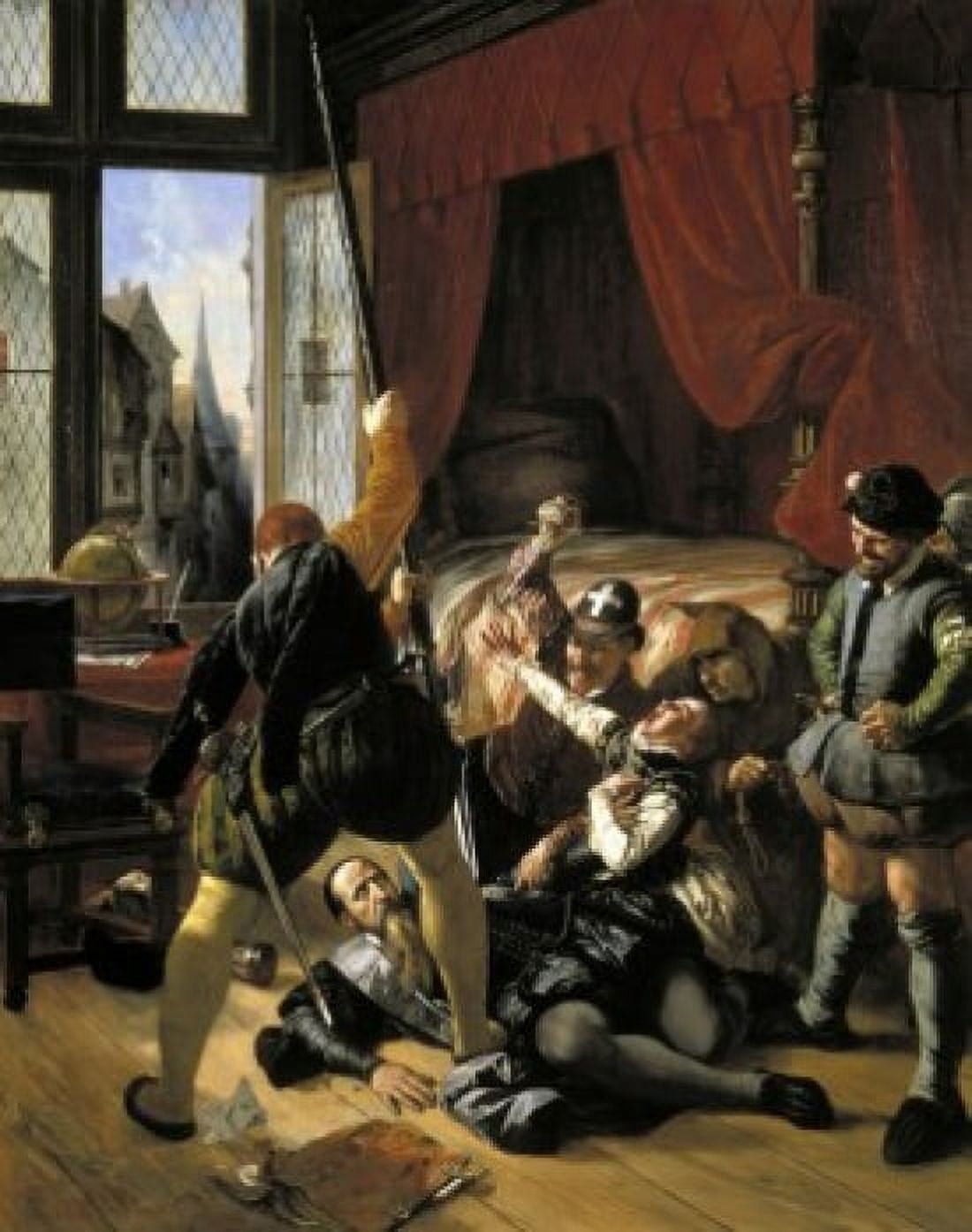 St Bartholomews Day Massacre Joseph Nicolas Robert-Fleury (1797-1890French) Musee du Louvre Paris Canvas Art - Joseph Nicolas Robert-Fleury (18 x 24)