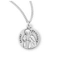 thumbnail image 1 of St. Benedict Sterling Silver Medal Necklace, 1 of 10