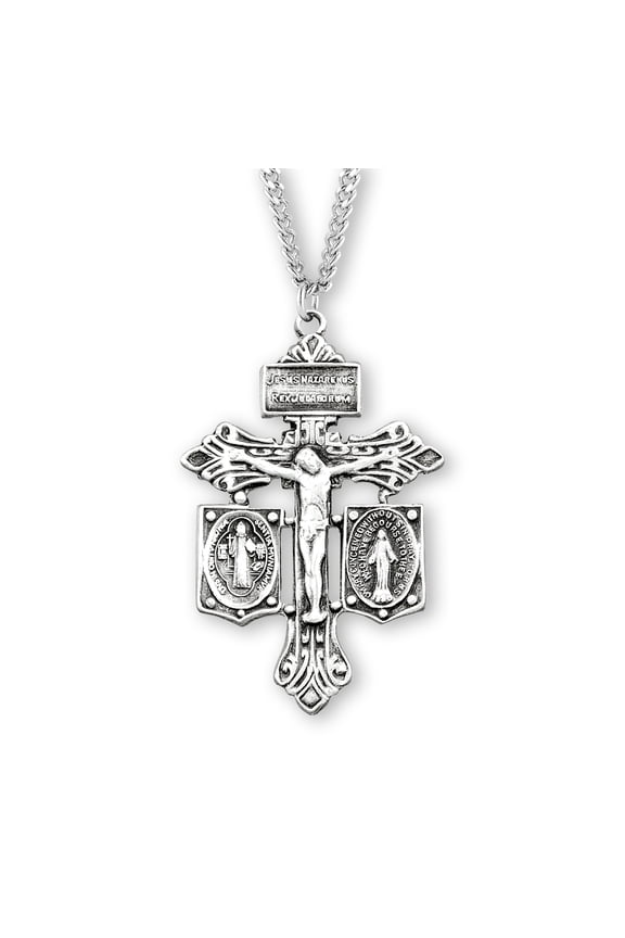St. Benedict Sterling Silver Medal Necklace
