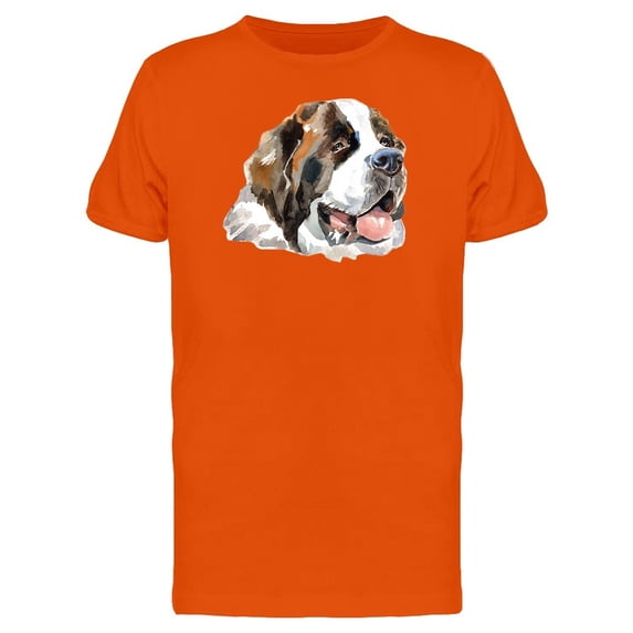St. Bernard Head Painting Tee Men's -Image by Shutterstock