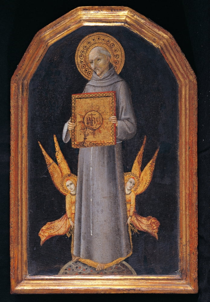 St Bernardino In Glory Canvas Art - (24 x 36)