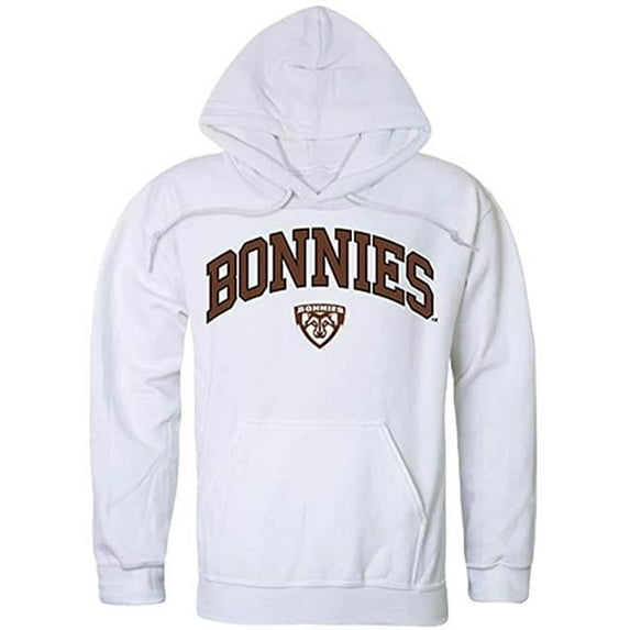 St. Bonaventure University Campus Hoodie, White - Extra Large