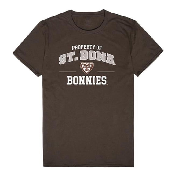 St. Bonaventure University Men Property T-Shirt, Brown - Small