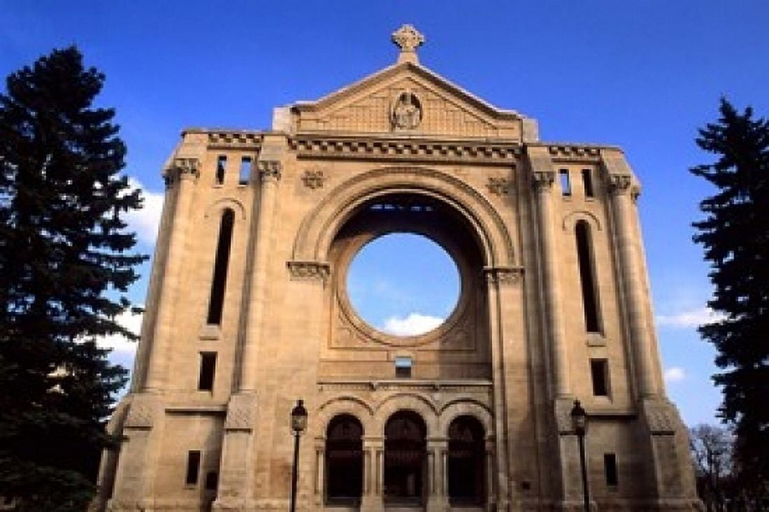 St Boniface Cathedral Canvas Art - Bill Bachmann DanitaDelimont (36 x 24)
