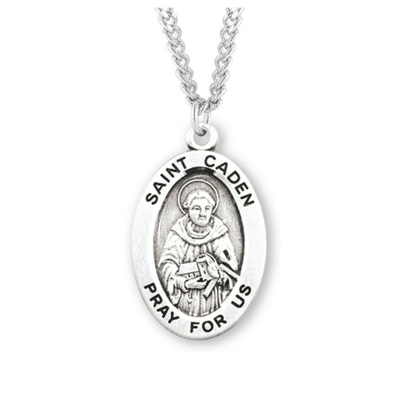 St. Caden Sterling Silver Medal Necklace