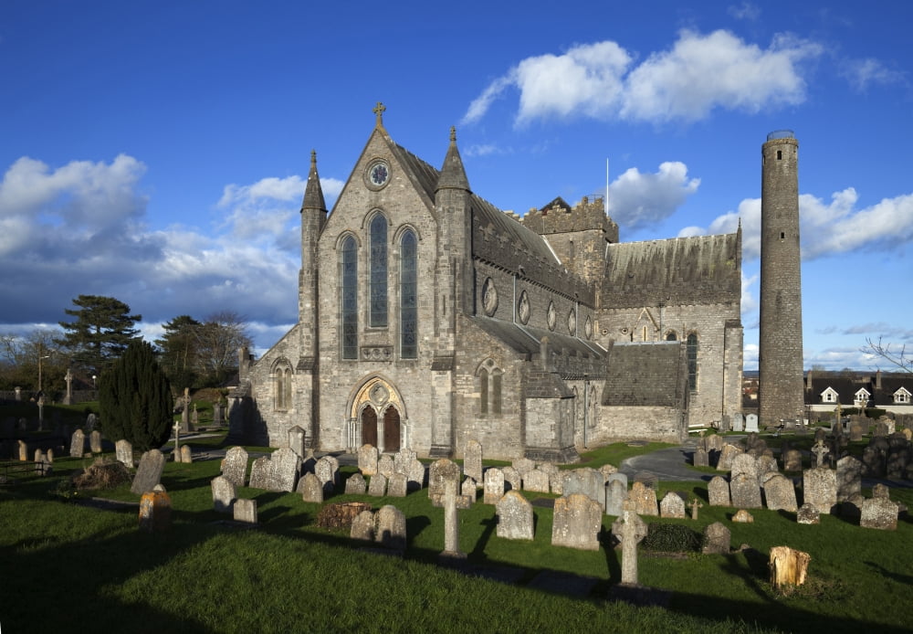 St Canices Cathedral Kilkenny City Ireland Canvas Art - Panoramic Images (24 x 18)