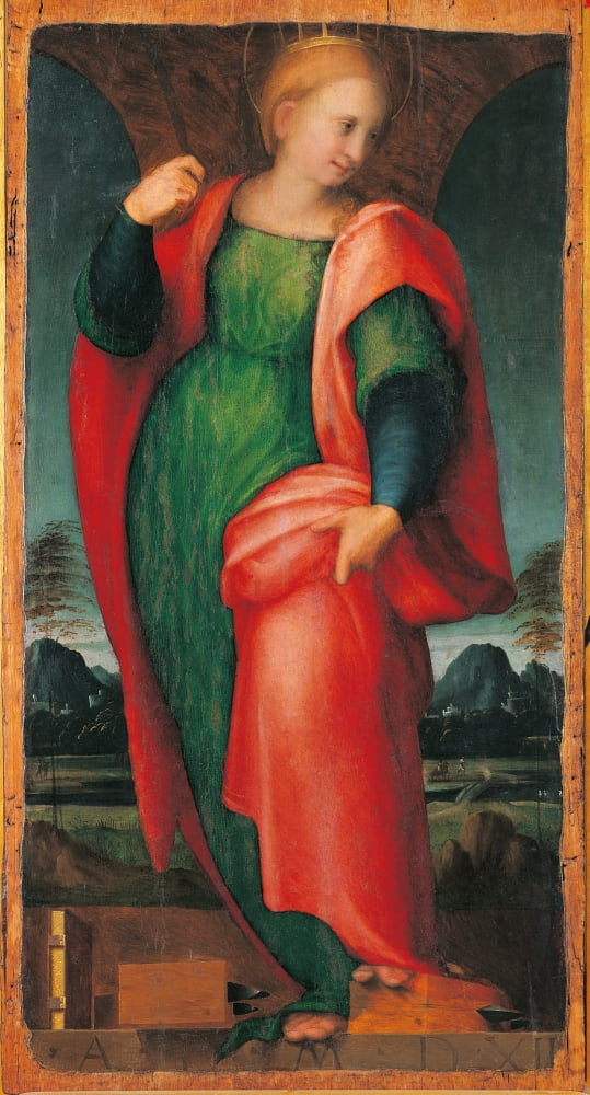 St Catherine Of Alexandria Canvas Art - (18 x 24)