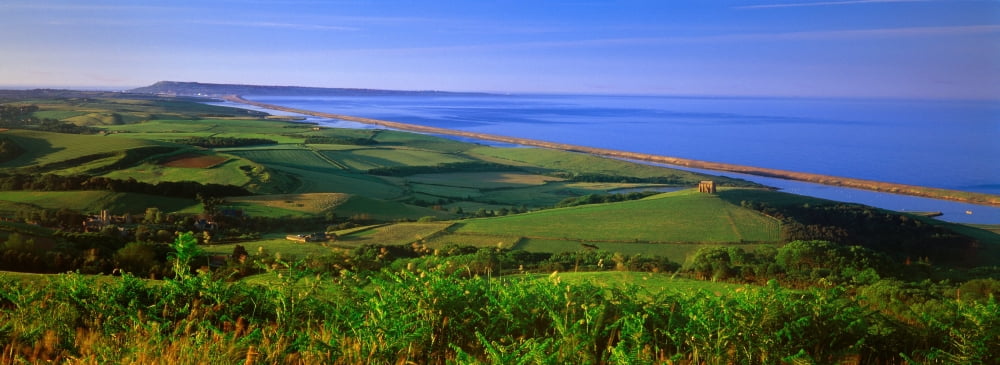 St Catherines Chapel and Abbotsbury Dorset England Canvas Art - Panoramic Images (27 x 9)