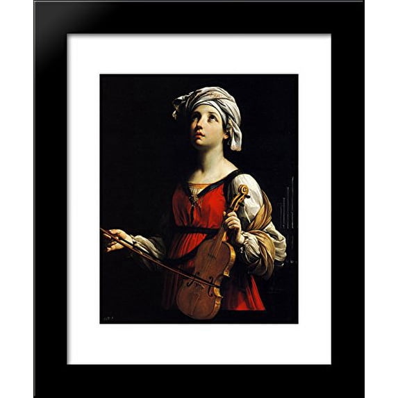 St Cecilia 20x24 Framed Art Print by Reni, Guido