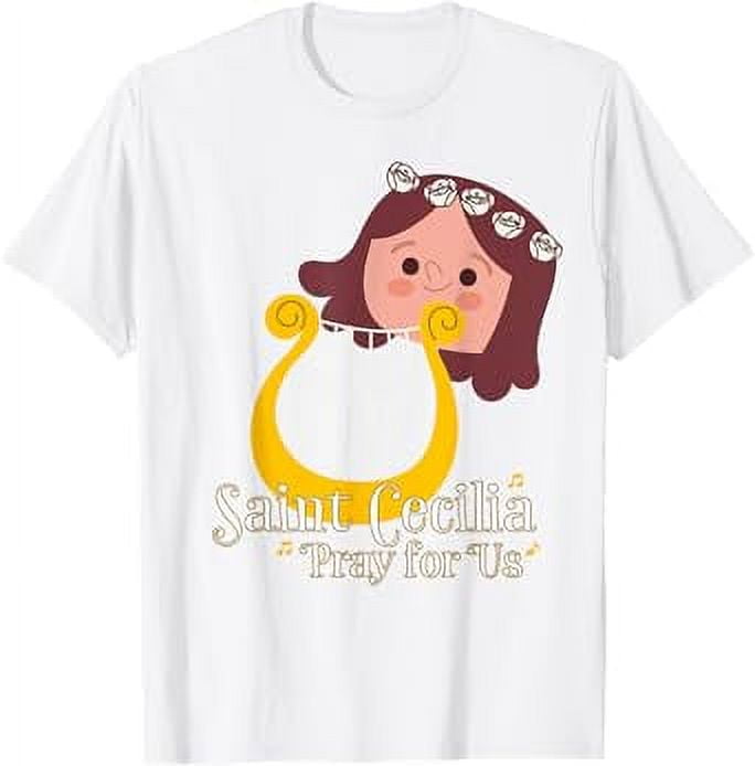 St Cecilia Patron Saint of Music Musicians Catholic Cute TShirt