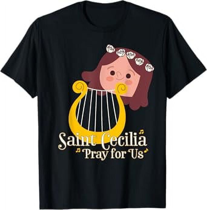 St Cecilia Patron Saint of Music Musicians Catholic Cute TShirt